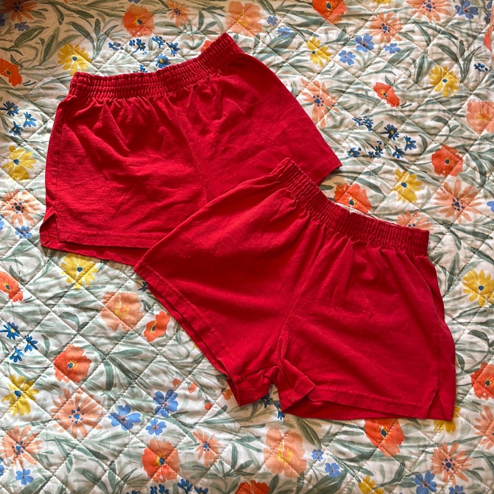 2 Pack Red Soffe Shorts